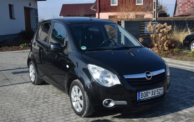poddębice Opel Agila cena 14900 przebieg: 75700, rok produkcji 2008 z Poddębice